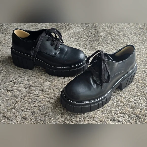 Steve Madden Phoenix Loafer lace-up shoes, Womens Size 6 - Picture 8 of 10